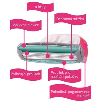 Quattro for Women ( 3 ks ) - Náhradní hlavice